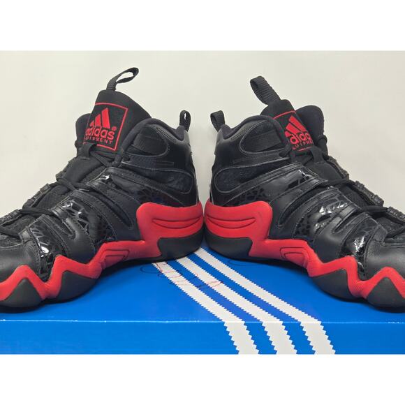 Adidas Crazy 8 BLACK RED D74581 Size 10 WORN main image 7